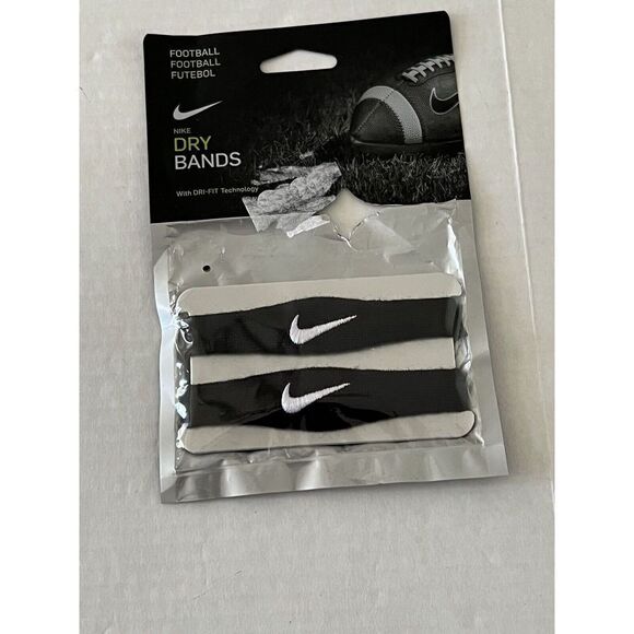 Nike PAC494-010 Unisex Adult O/S Black Bicep Football Dry Bands New In Package - Picture 1 of 4